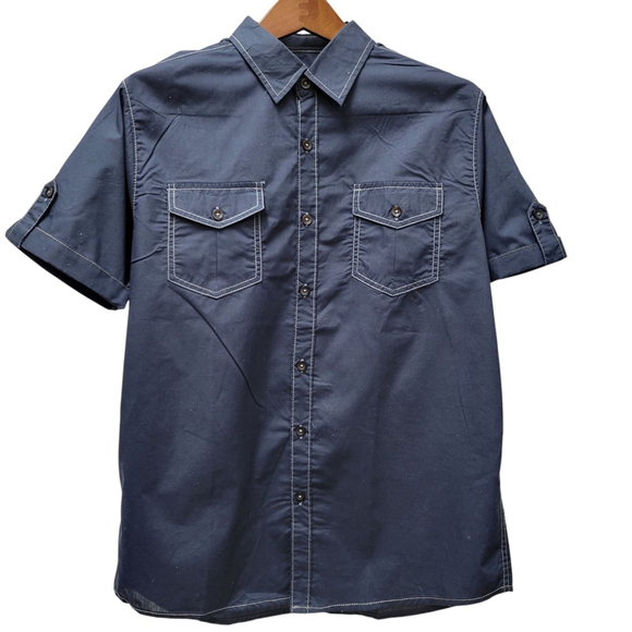 Michael Brandon Button-Up Activity Short Sleeves Shirt Size Medium Excellent... - Picture 1 of 7